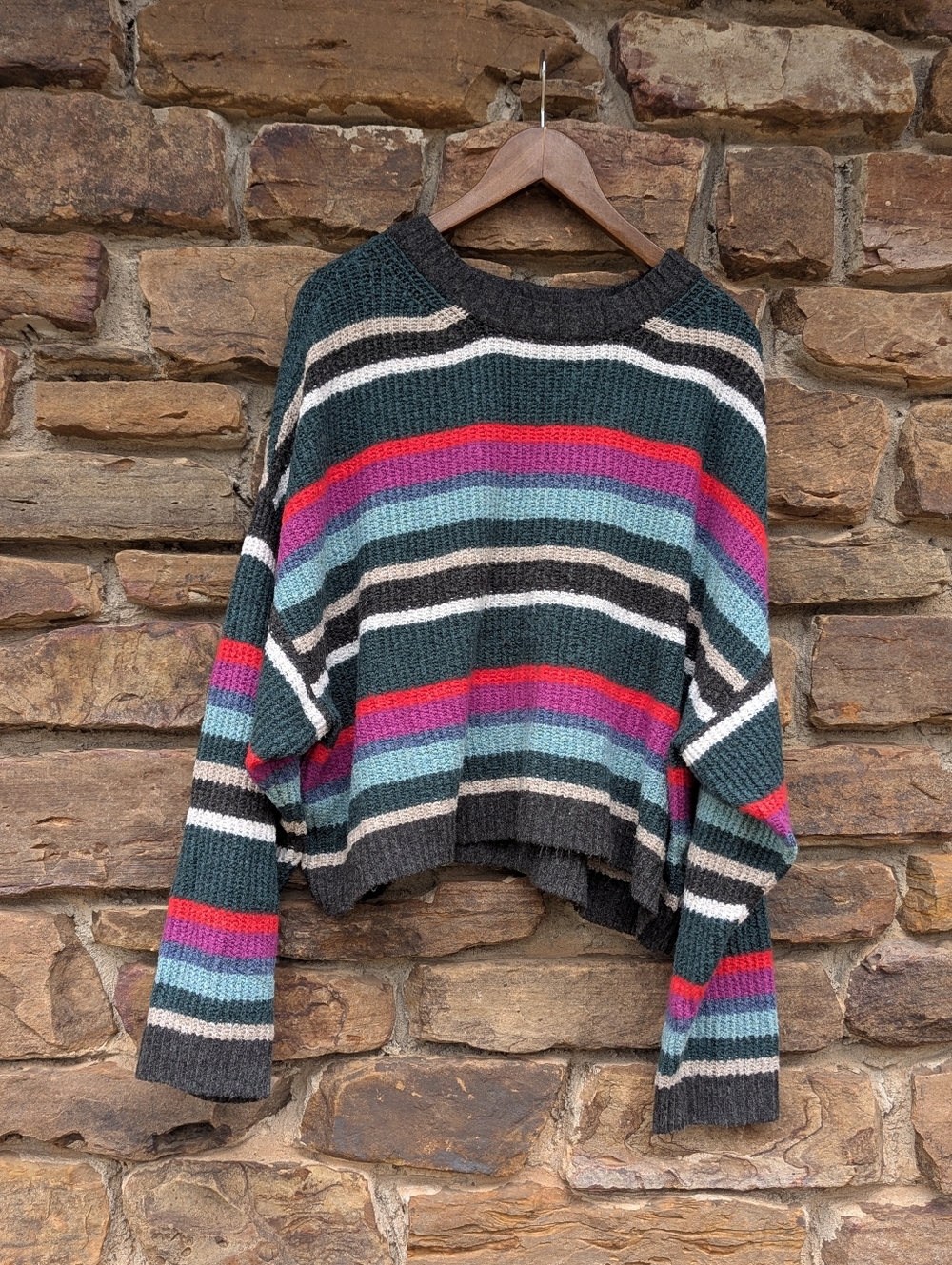 American eagle striped multicolor sweater